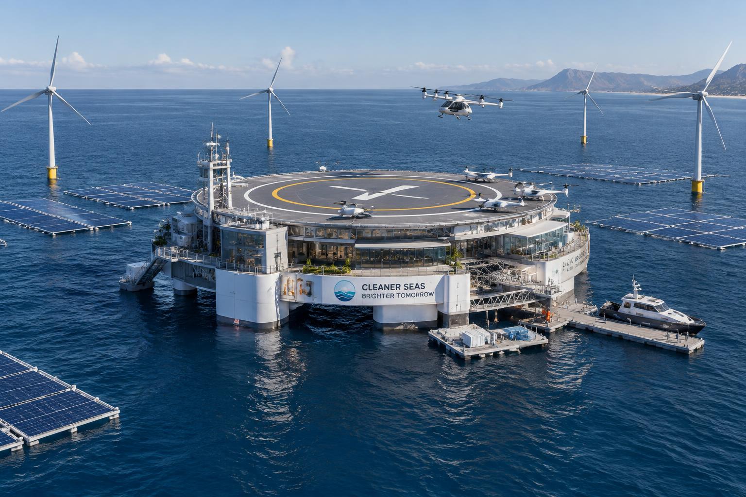 Offshore platform concept/render, not existing infrastructure